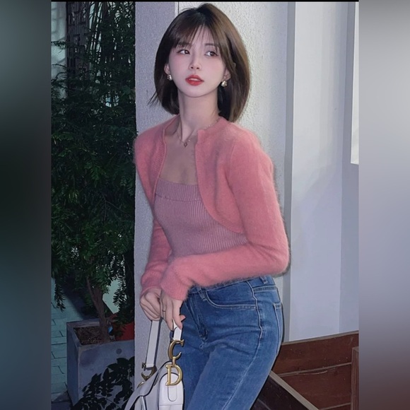 Cherry Blossom Pink Cardigan - Picture 3 of 6